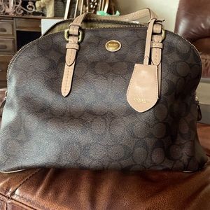 Coach purse leather